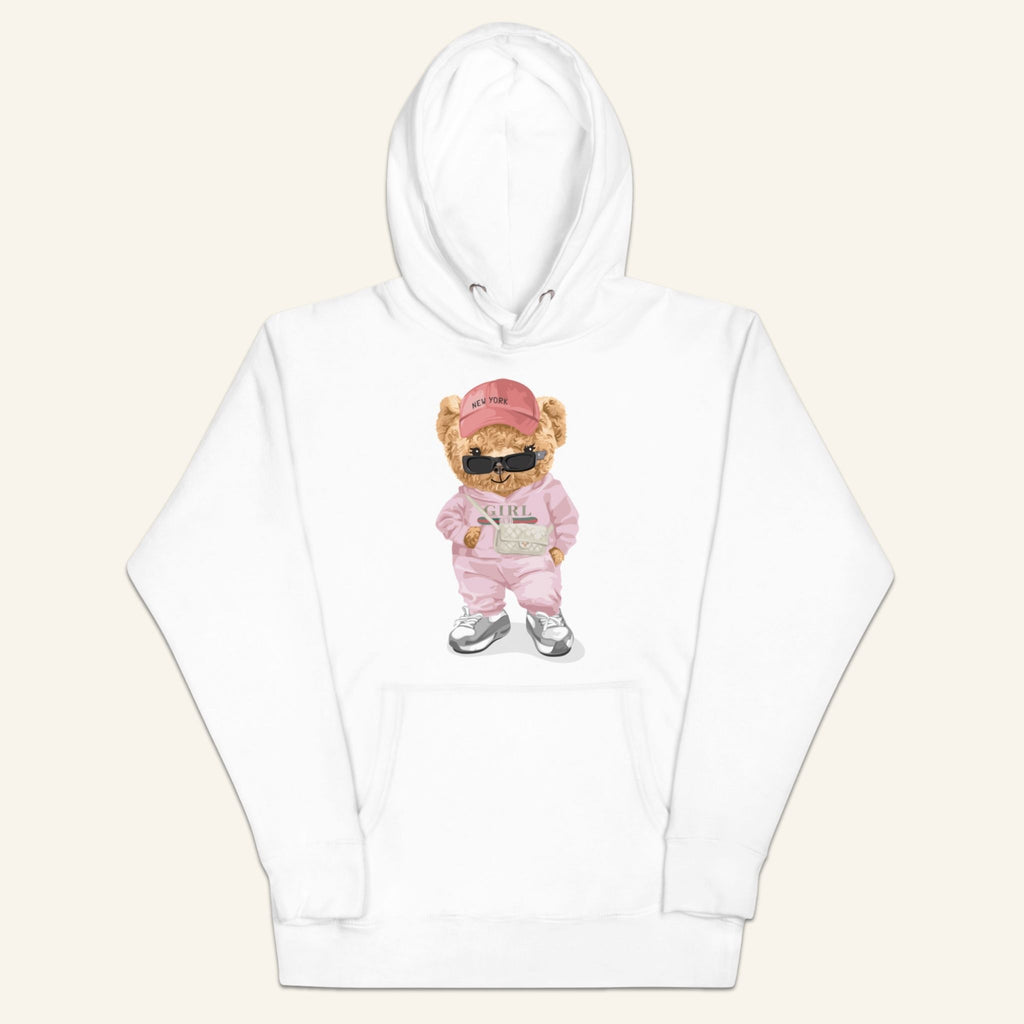 Teddy Bear Hoodie - Pink Boss
