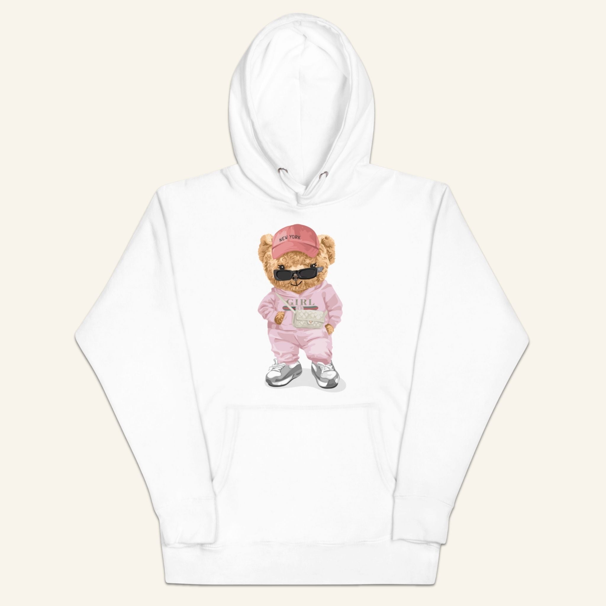 Teddy Bear Hoodie - Pink Boss
