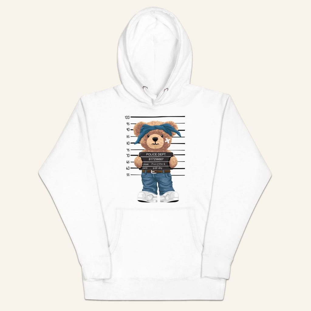 Teddy Bear Hoodie - Mugshot Bear