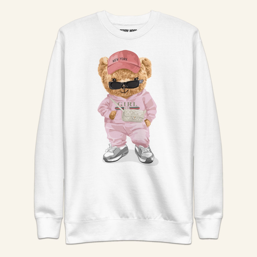 Teddy Bear Sweatshirt - Pink Boss